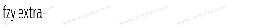 fzy extra字体转换